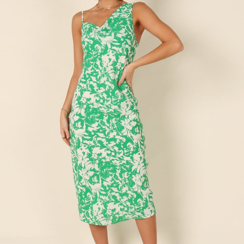 Elias MIDI Dress - Green